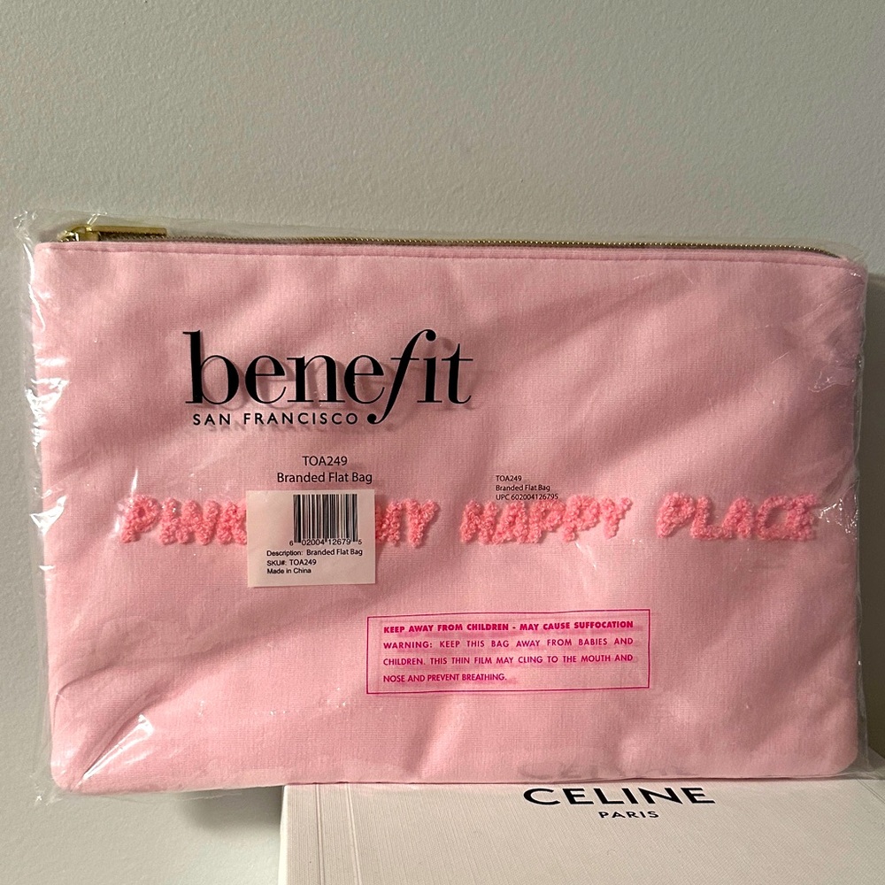 Benefit Pink Cosmetic Pouch